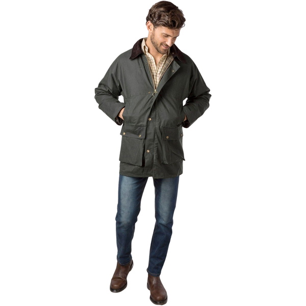 2025 Rydale Heren Thirsk Classic Wax Jas 412384 - Olive